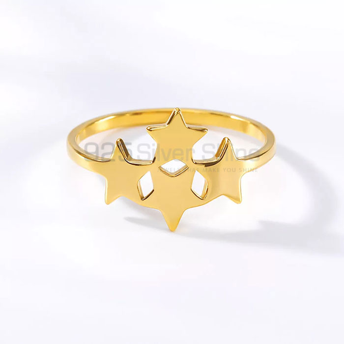 Awesome Look Four Star Charm Ring In Solid Silver STMR540_1