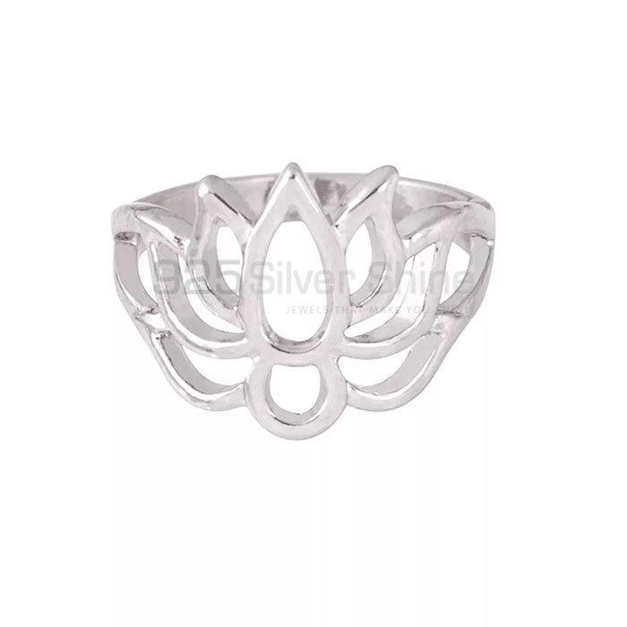 Awesome Lotus Minimalist Ring In Sterling Silver FWMR240