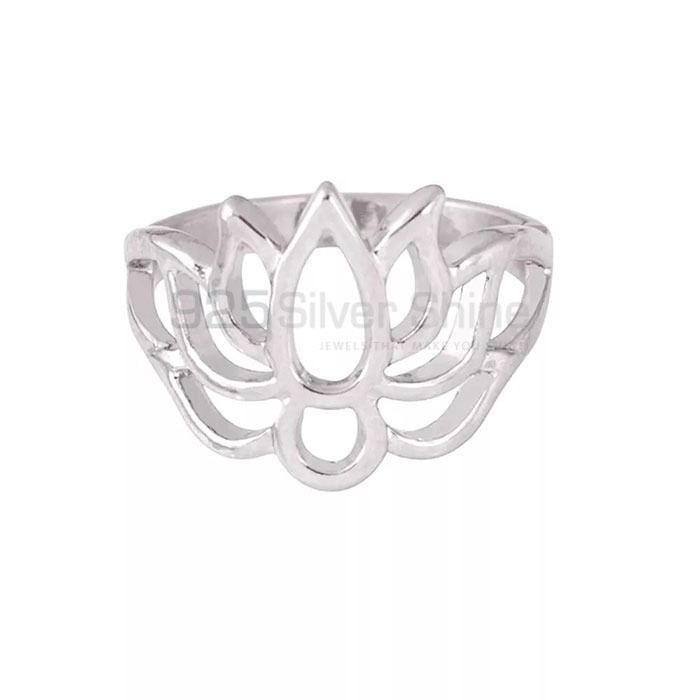 Lotus Minimalist Ring In Sterling Silver FWMR240