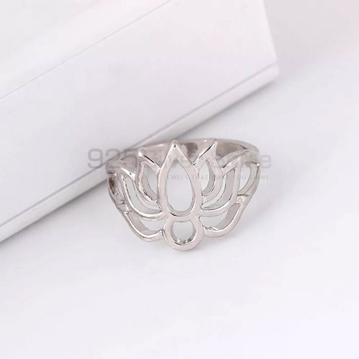 Awesome Lotus Minimalist Ring In Sterling Silver FWMR240_1