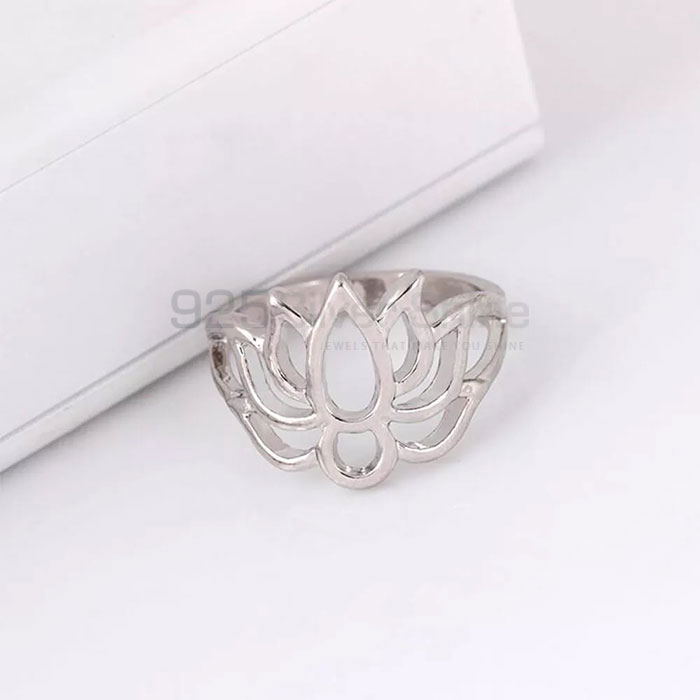 Lotus Minimalist Ring In Sterling Silver FWMR240_1