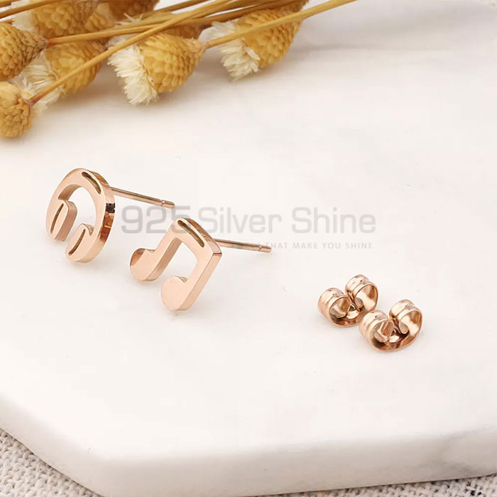 Music Stud Earring Gift In Sterling Silver MSME417