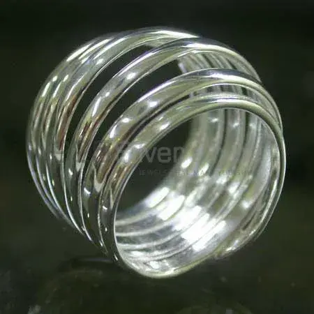 Plain Solid Sterling Silver Rings Jewelry 925SR2483_0