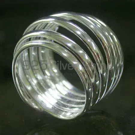Plain Solid Sterling Silver Rings Jewelry 925SR2483_1