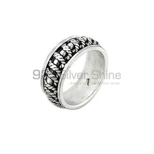 Awesome Plain Solid Sterling Silver Rings Jewelry 925SR2678