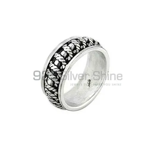 Plain Solid Sterling Silver Rings Jewelry 925SR2678_0