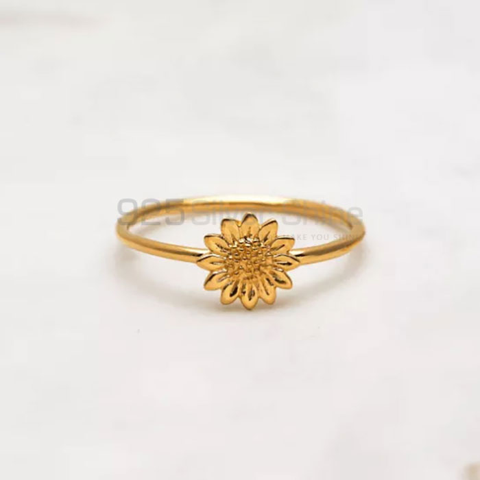 Awesome Sunflower Ring In 925 Sterling Silver FWMR256_0