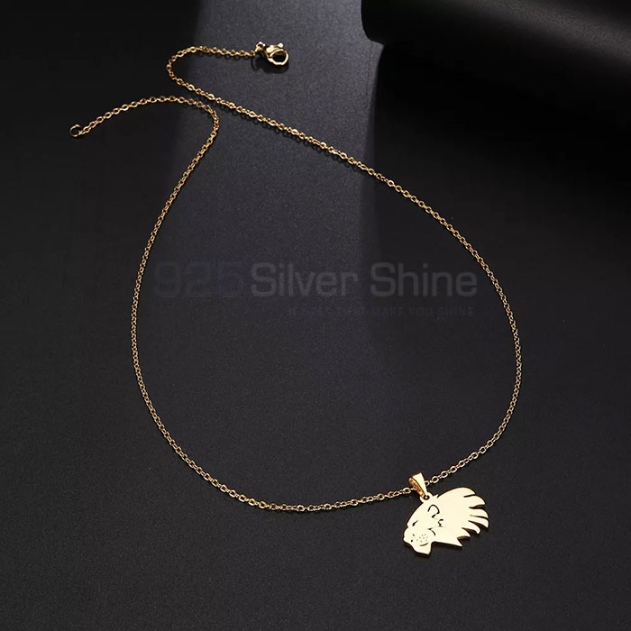 Baby Hedgehog Porcupine Necklace, Top Selections Animal Minimalist Necklace In 925 Sterling Silver AMN169_1