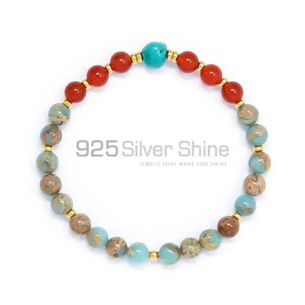 Beads Bracelets In Multi Stone 925BB243