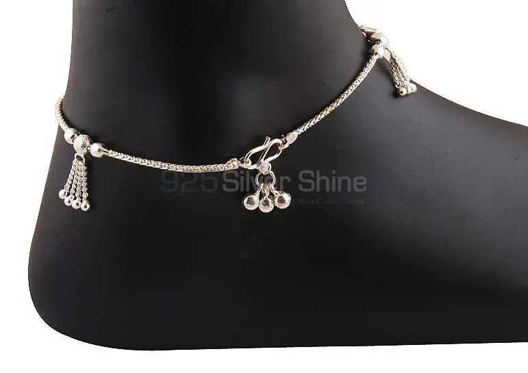Beat Quality 925 Sterling Silver Plain Anklet Jewelry