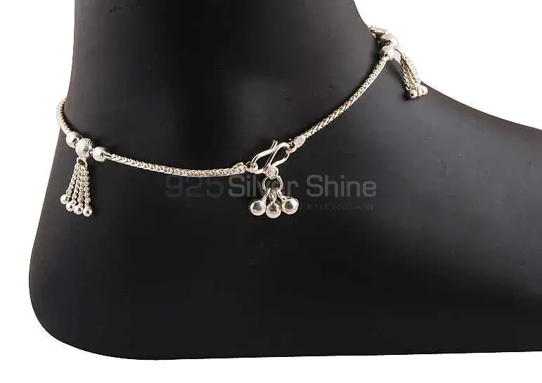 925 Sterling Silver Plain Anklet Jewelry 925ANK113