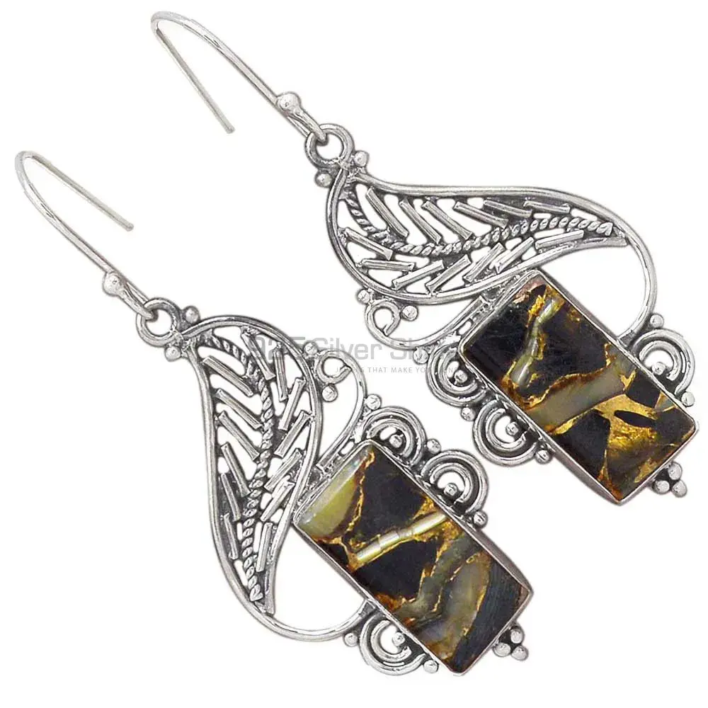 Beautiful 925 Sterling Silver Earrings In Gemstone Jewelry 925SE2943_1