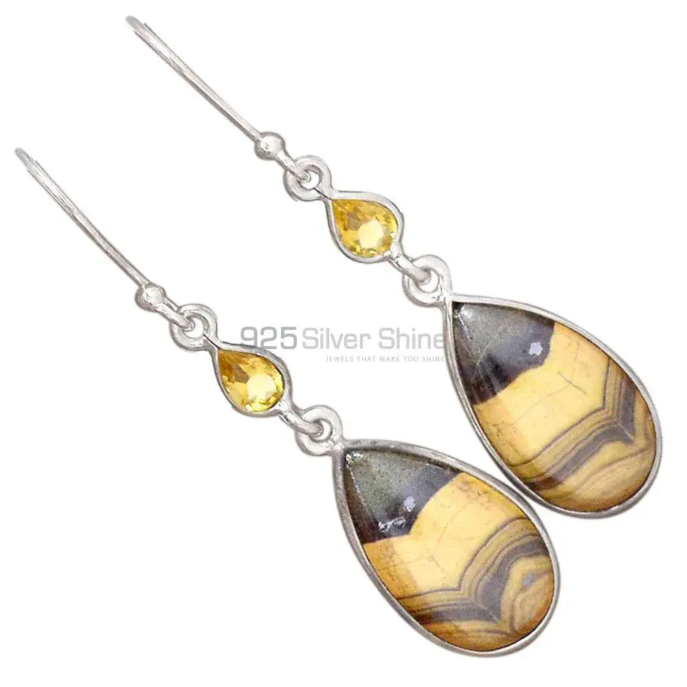Beautiful 925 Sterling Silver Earrings In Multi Gemstone Jewelry 925SE2785_0