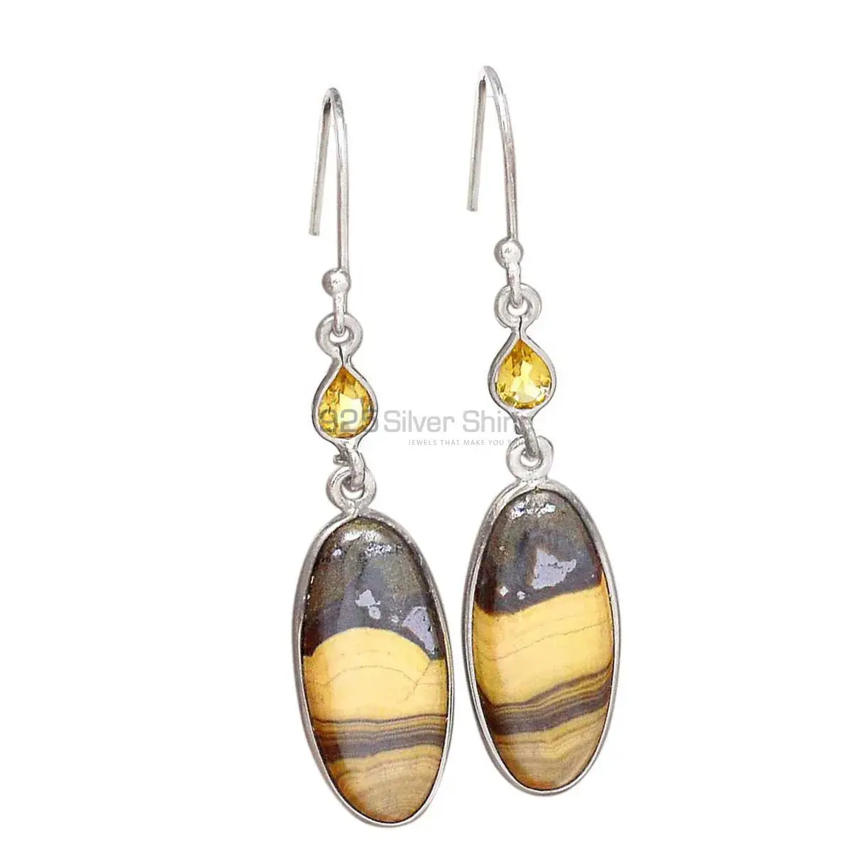 925 Sterling Silver Earrings In Multi Gemstone Jewelry 925SE2785_2