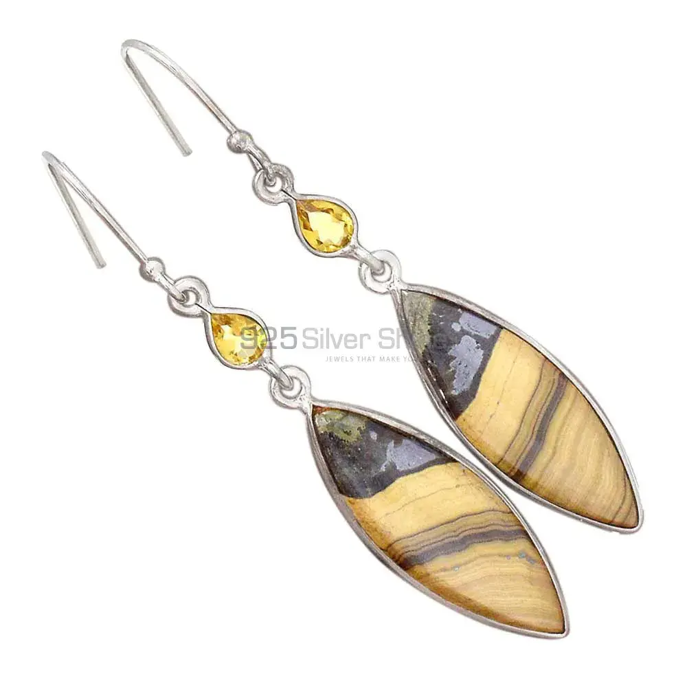 Beautiful 925 Sterling Silver Earrings In Multi Gemstone Jewelry 925SE2785_5