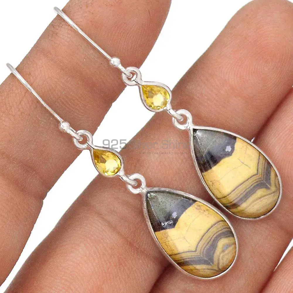 Beautiful 925 Sterling Silver Earrings In Multi Gemstone Jewelry 925SE2785_6
