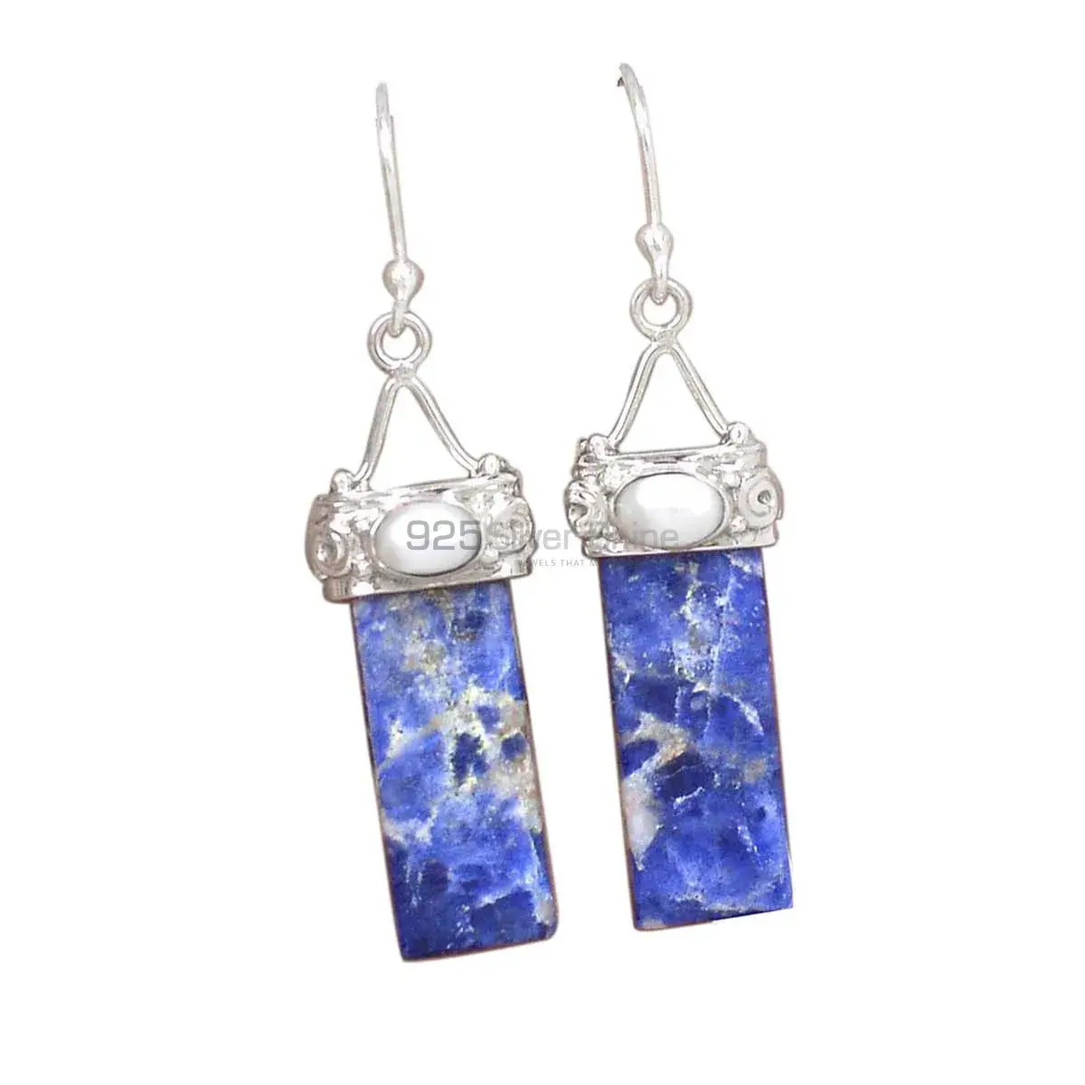 925 Sterling Silver Earrings In Multi Gemstone Jewelry 925SE3101_0