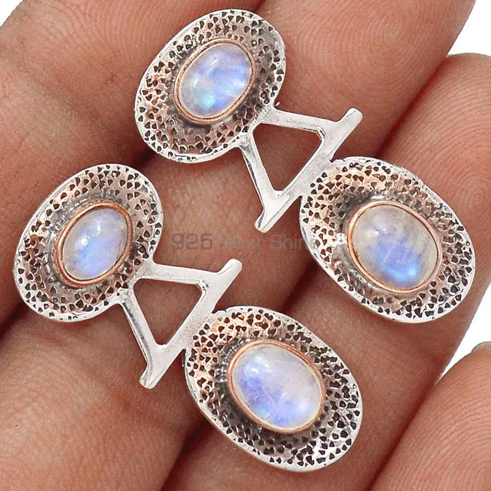 Beautiful 925 Sterling Silver Earrings In Rainbow Moonstone Jewelry 925SE2151_0