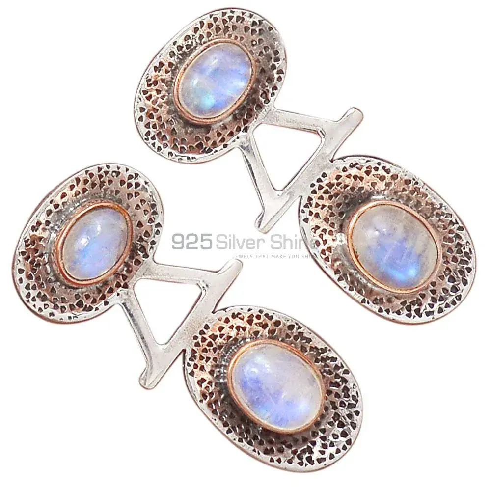 Beautiful 925 Sterling Silver Earrings In Rainbow Moonstone Jewelry 925SE2151_1