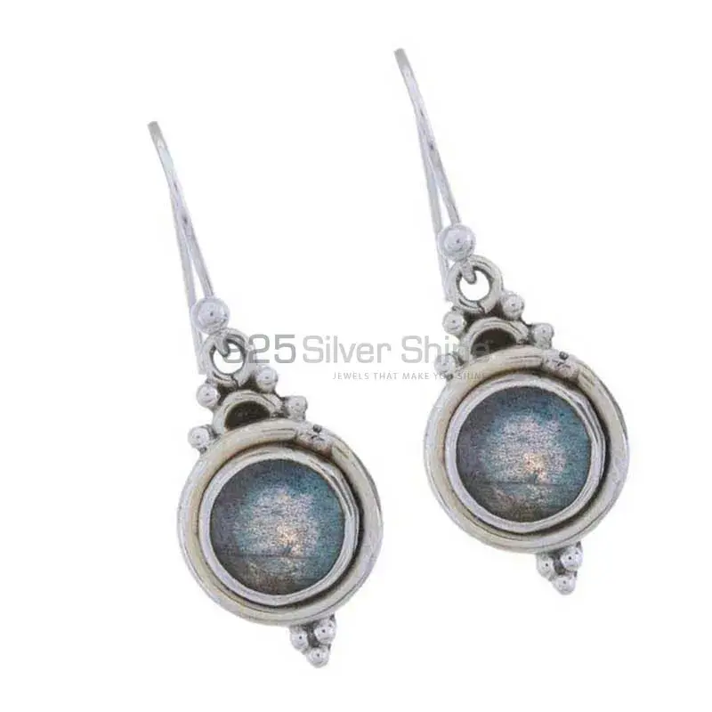 Beautiful 925 Sterling Silver Earrings Wholesaler In Labradorite Gemstone Jewelry 925SE1227_0