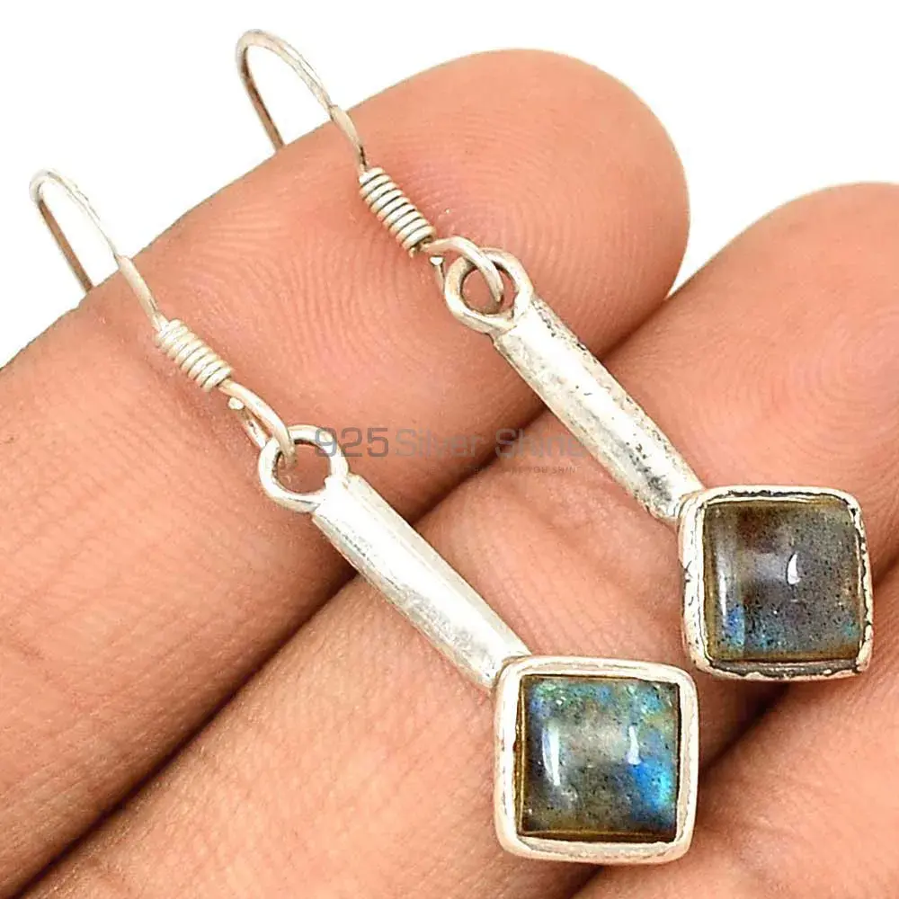 Beautiful 925 Sterling Silver Earrings Wholesaler In Labradorite Gemstone Jewelry 925SE2240_0