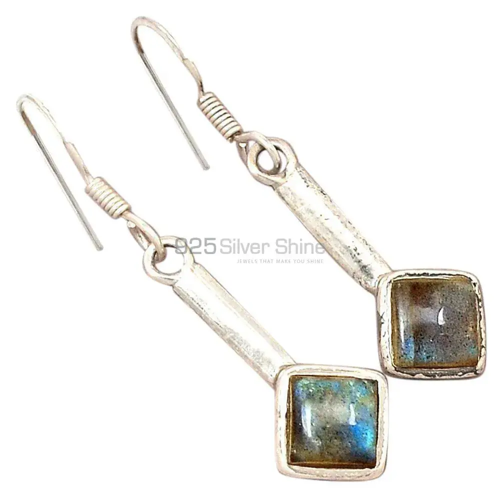 Beautiful 925 Sterling Silver Earrings Wholesaler In Labradorite Gemstone Jewelry 925SE2240_1