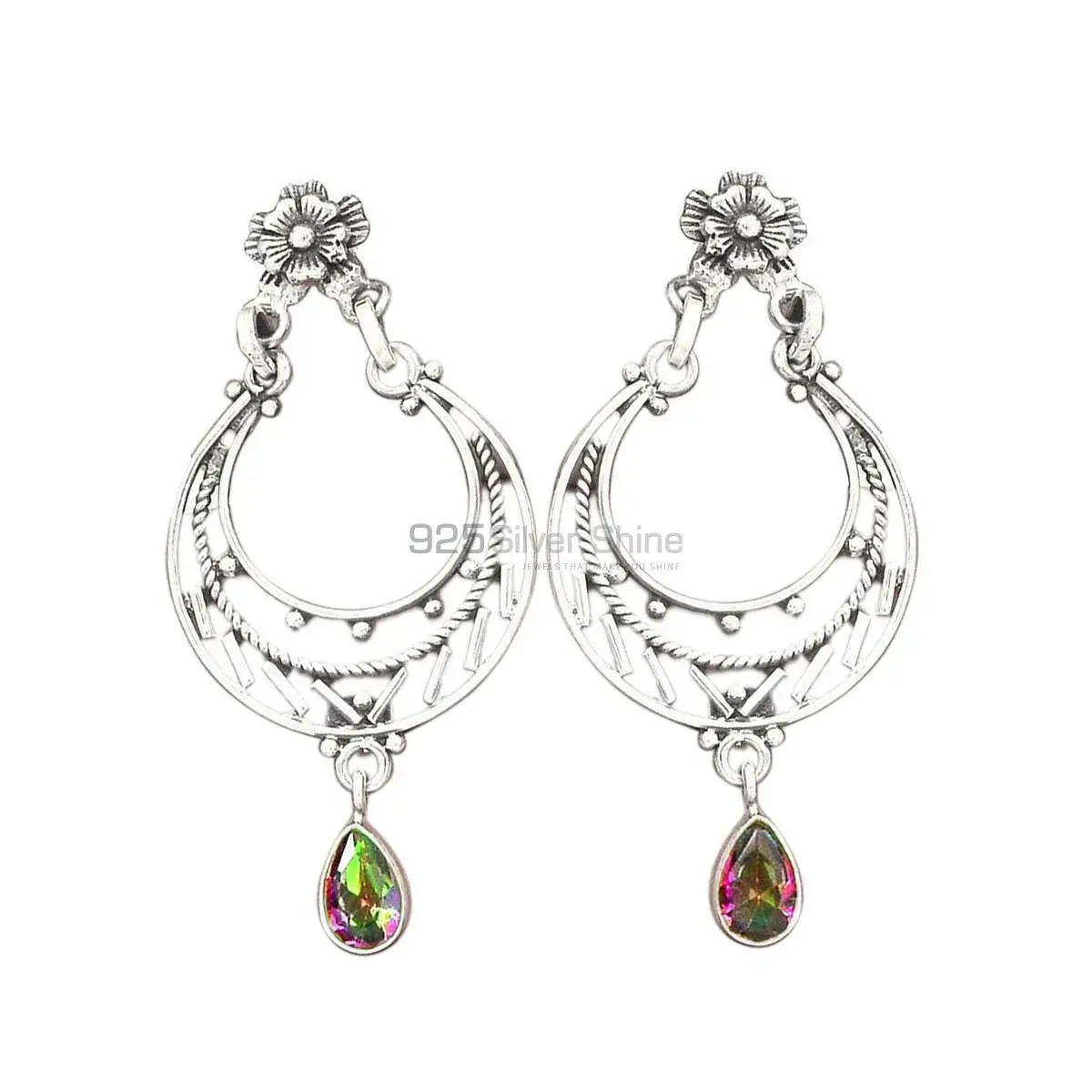 925 Sterling Silver Earrings In Mystic Topaz Gemstone Jewelry 925SE3111