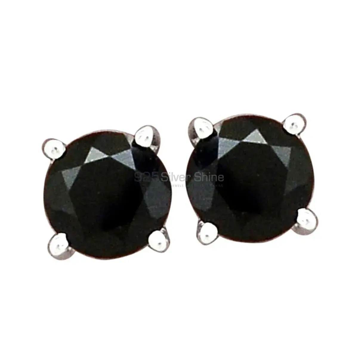 Beautiful 925 Sterling Silver Handmade Earrings Exporters In Black Onyx Gemstone Jewelry 925SE2713