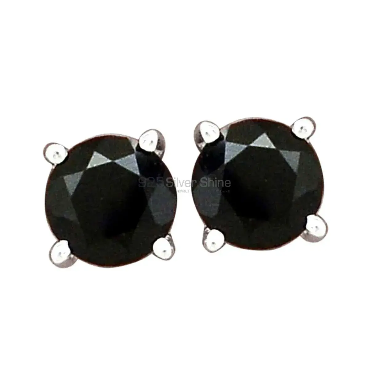 925 Sterling Silver Handmade Earrings In Black Onyx Gemstone Jewelry 925SE2713_0