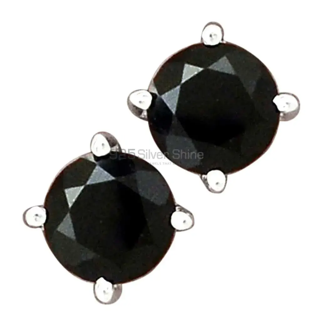 Beautiful 925 Sterling Silver Handmade Earrings Exporters In Black Onyx Gemstone Jewelry 925SE2713_0