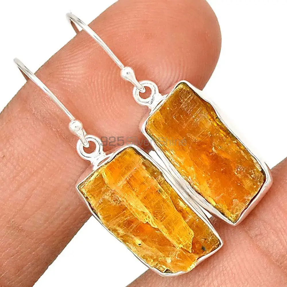 Beautiful 925 Sterling Silver Handmade Earrings Exporters In Honey Opal Gemstone Jewelry 925SE2329_0