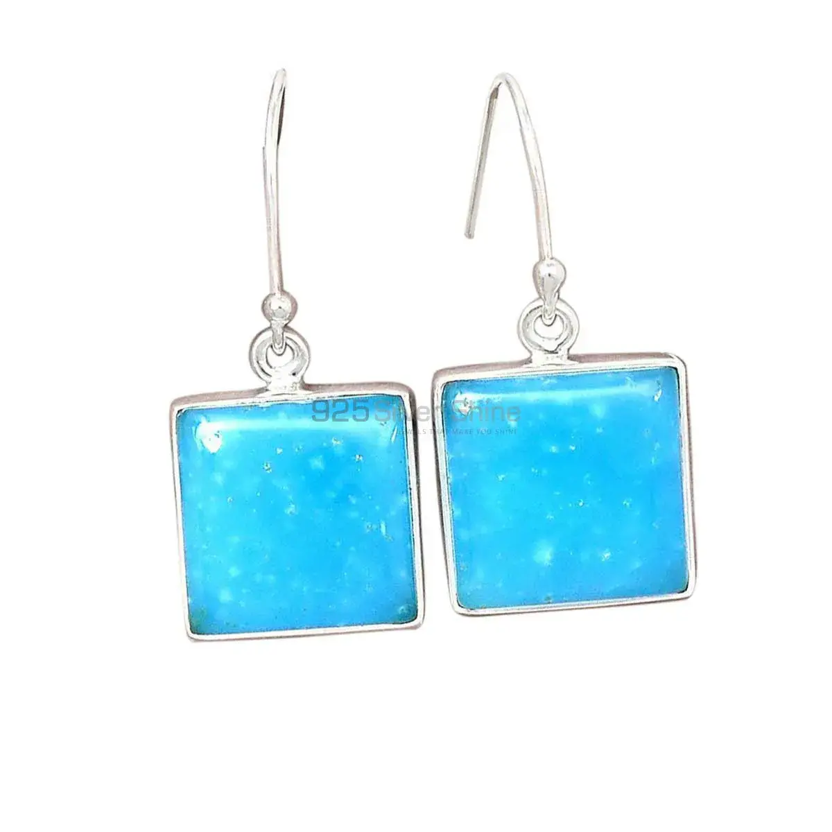 925 Sterling Silver Handmade Earrings In Chalcedony Gemstone Jewelry 925SE2551_1