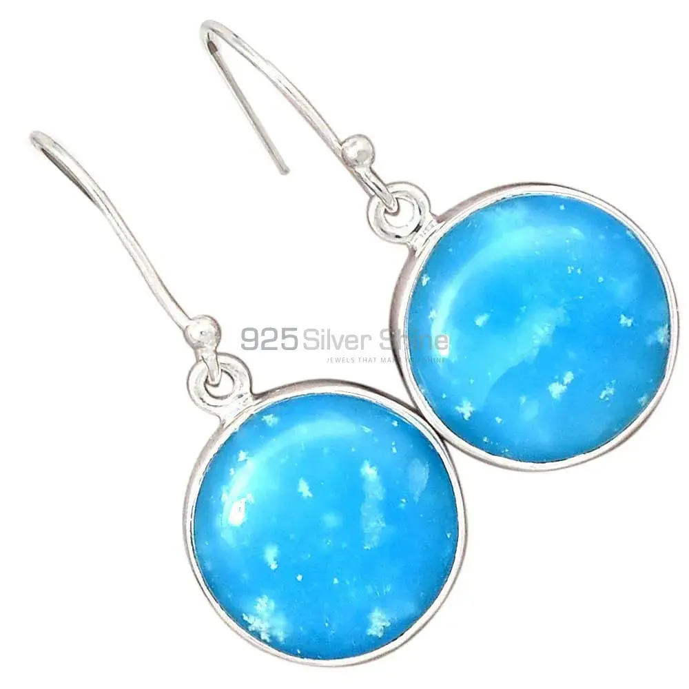 925 Sterling Silver Handmade Earrings In Chalcedony Gemstone Jewelry 925SE2551_4