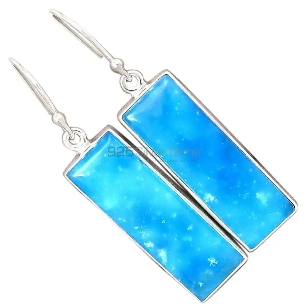 925 Sterling Silver Handmade Earrings In Chalcedony Gemstone Jewelry 925SE2551_5