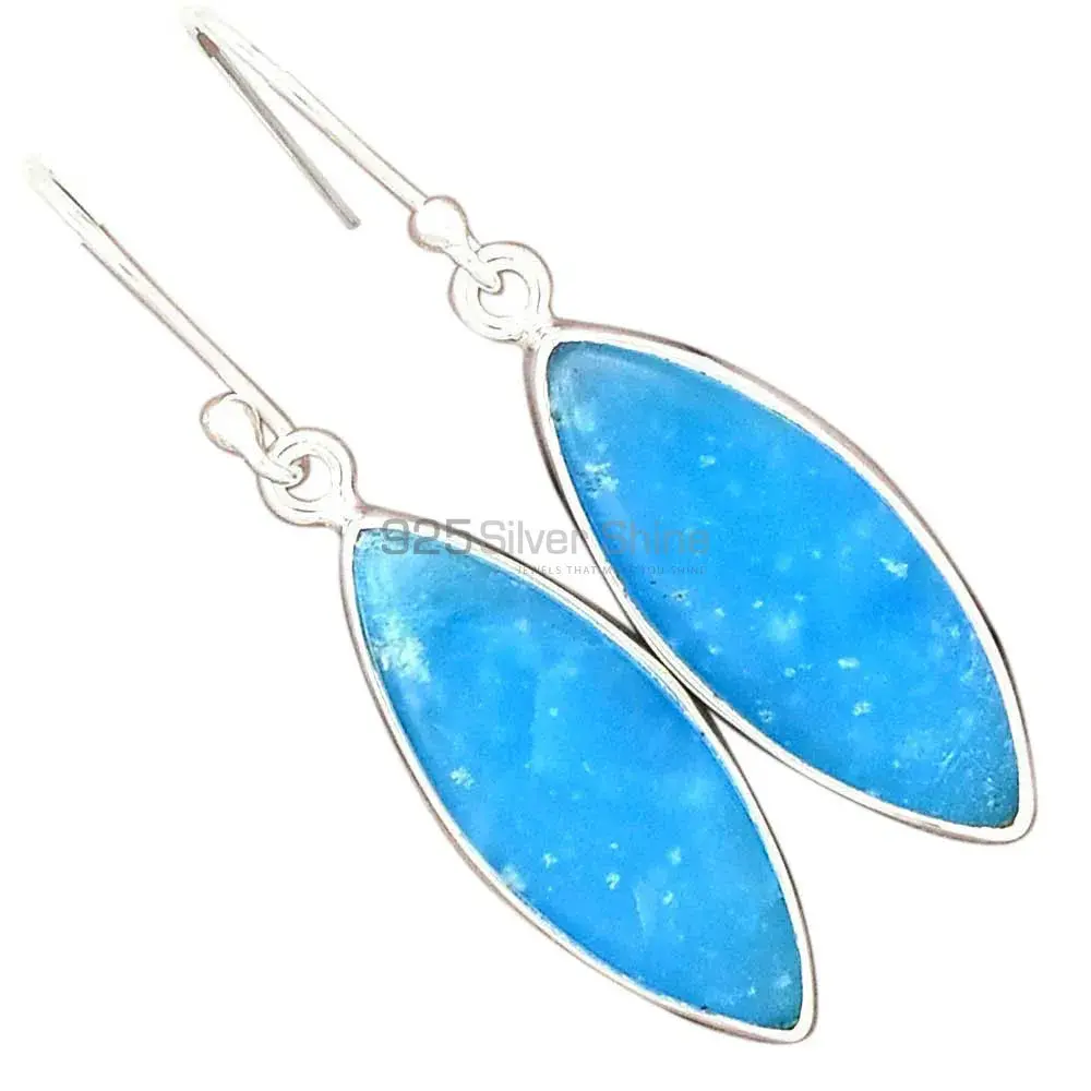 Beautiful 925 Sterling Silver Handmade Earrings Manufacturer In Chalcedony Gemstone Jewelry 925SE2551_5