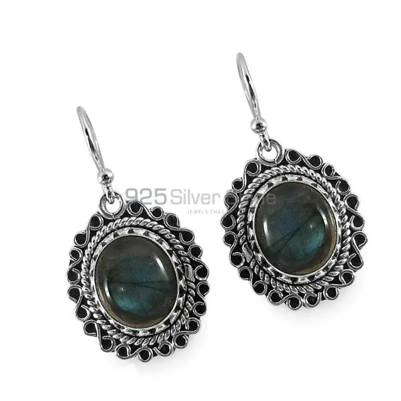 Beautiful 925 Sterling Silver Handmade Earrings Suppliers In Labradorite Gemstone Jewelry 925SE1311_0