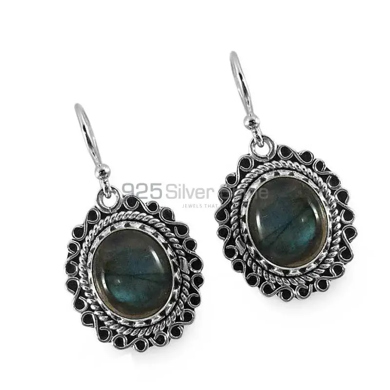 925 Sterling Silver Handmade Earrings In Labradorite Gemstone Jewelry 925SE1311_1
