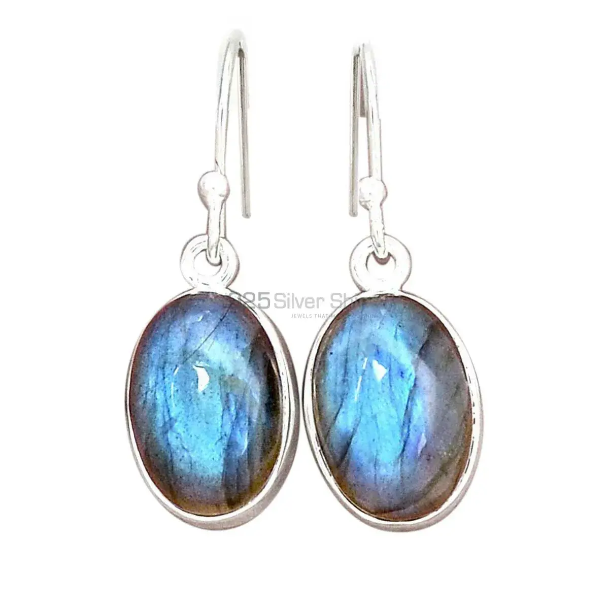 Beautiful 925 Sterling Silver Handmade Earrings Suppliers In Labradorite Gemstone Jewelry 925SE2245