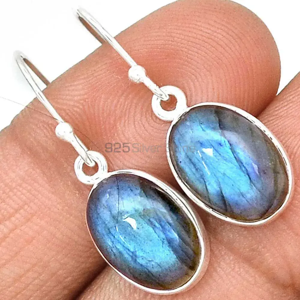 Beautiful 925 Sterling Silver Handmade Earrings Suppliers In Labradorite Gemstone Jewelry 925SE2245_0