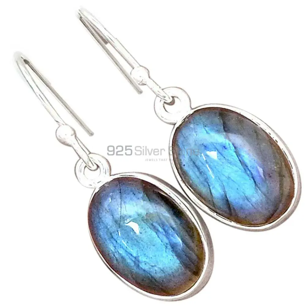 Beautiful 925 Sterling Silver Handmade Earrings Suppliers In Labradorite Gemstone Jewelry 925SE2245_1