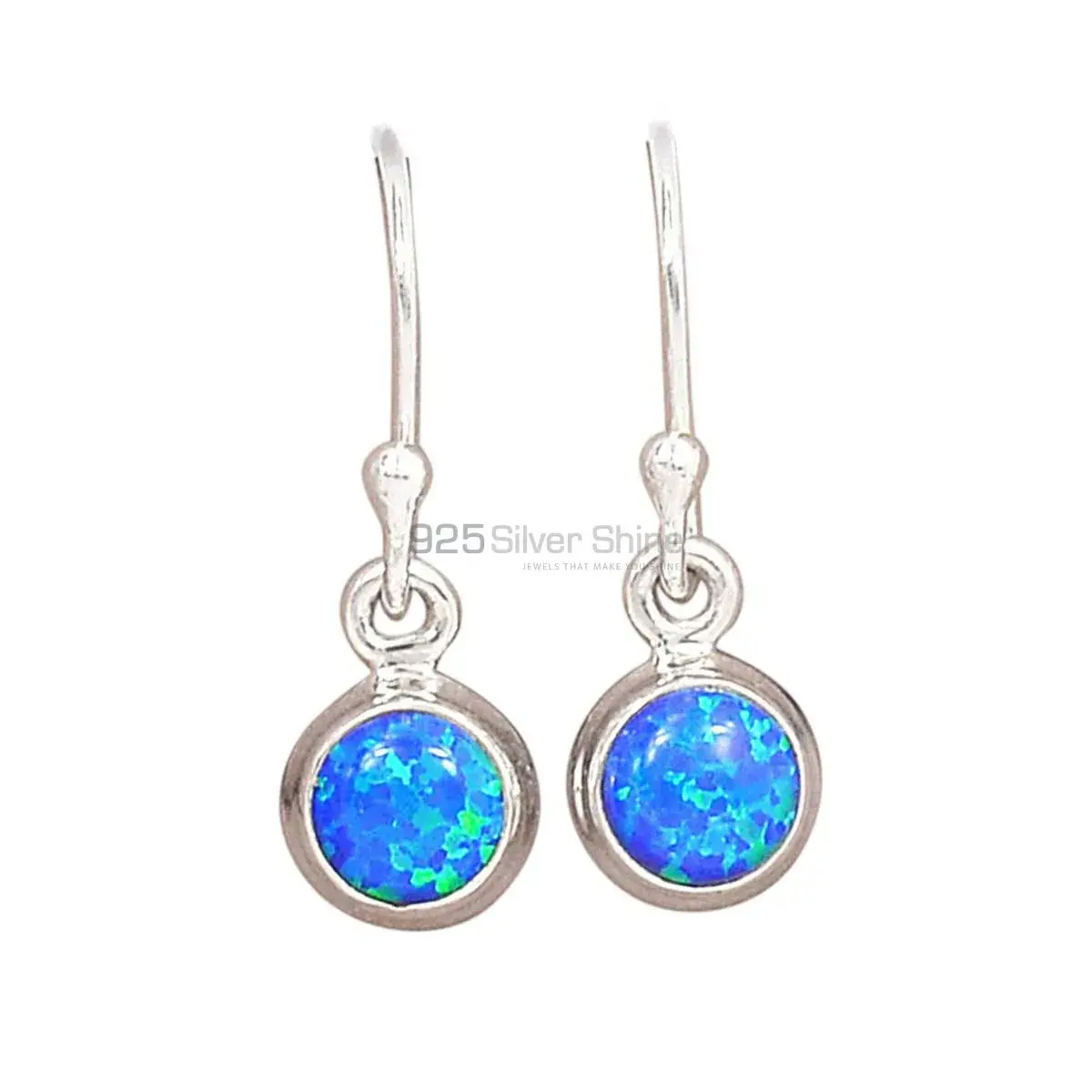 925 Sterling Silver Handmade Earrings In Opal Gemstone Jewelry 925SE2800_0