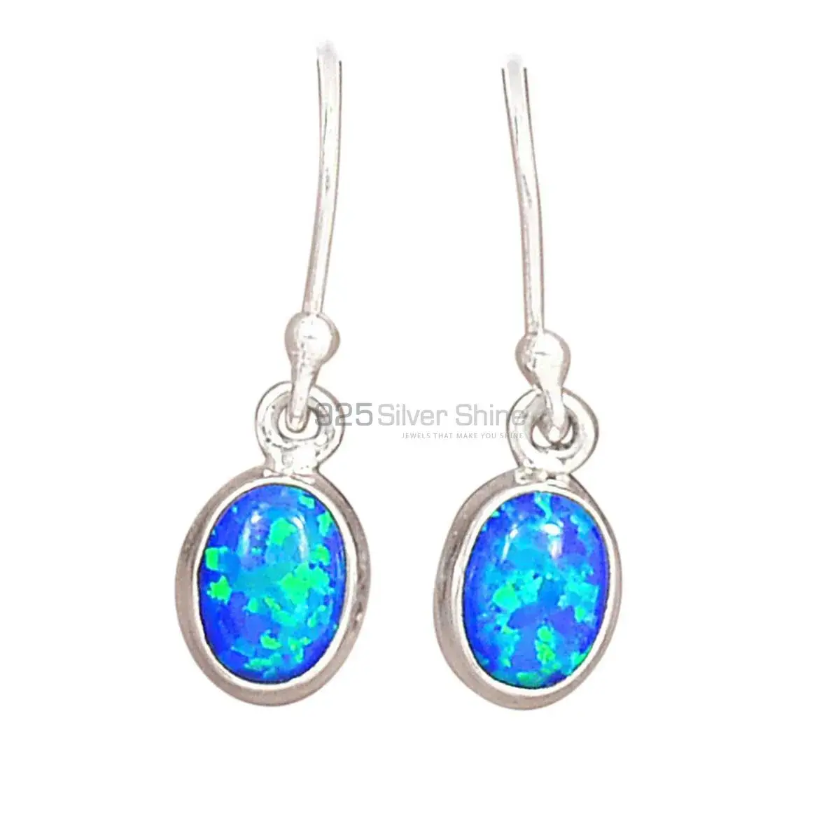 925 Sterling Silver Handmade Earrings In Opal Gemstone Jewelry 925SE2800_2