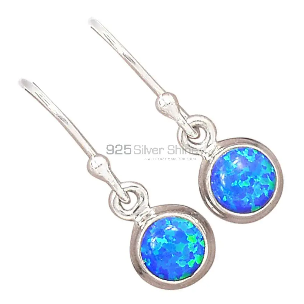 Beautiful 925 Sterling Silver Handmade Earrings Suppliers In Opal Gemstone Jewelry 925SE2800_3