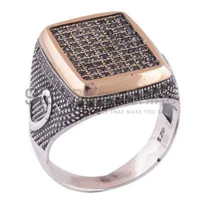 925 Sterling Silver Handmade Rings In Black Onyx Gemstone Jewelry 925SR4013_0