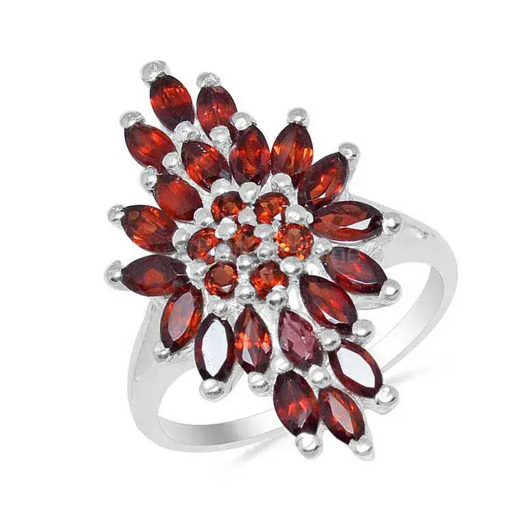 925 Sterling Silver Handmade Rings In Garnet Gemstone Jewelry 925SR1675_1