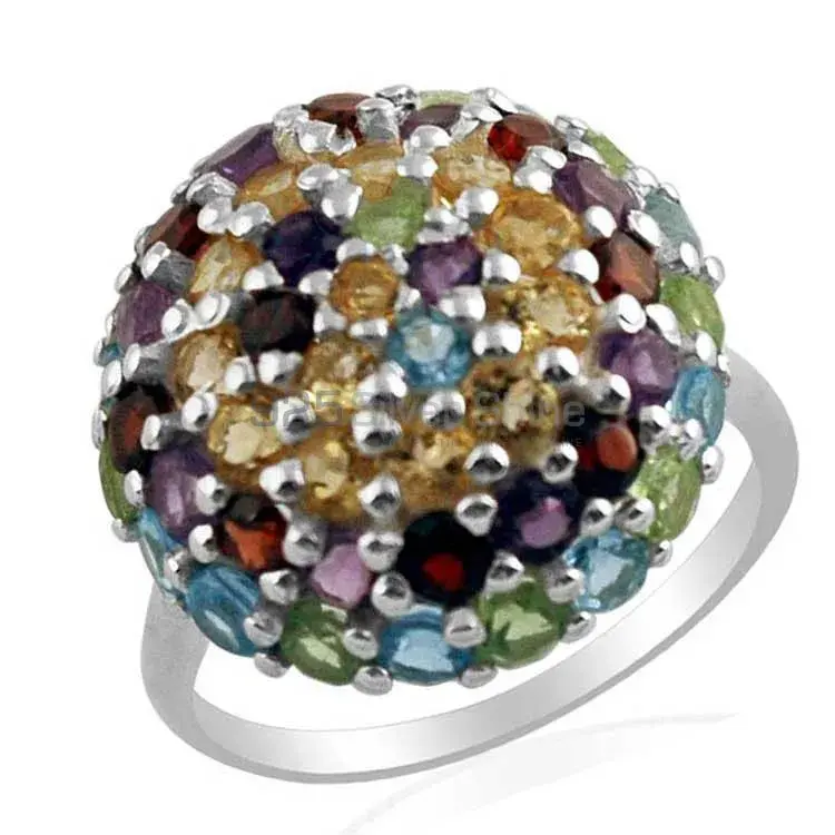 Beautiful 925 Sterling Silver Handmade Rings Exporters In Multi Gemstone Jewelry 925SR1438_0