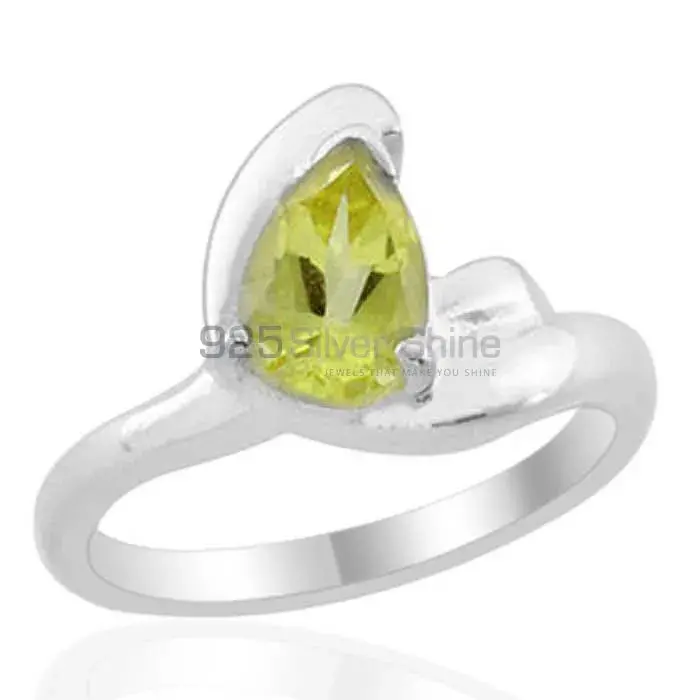 Peridot Cut Stone Sterling Silver Engagement Rings 925SR1979