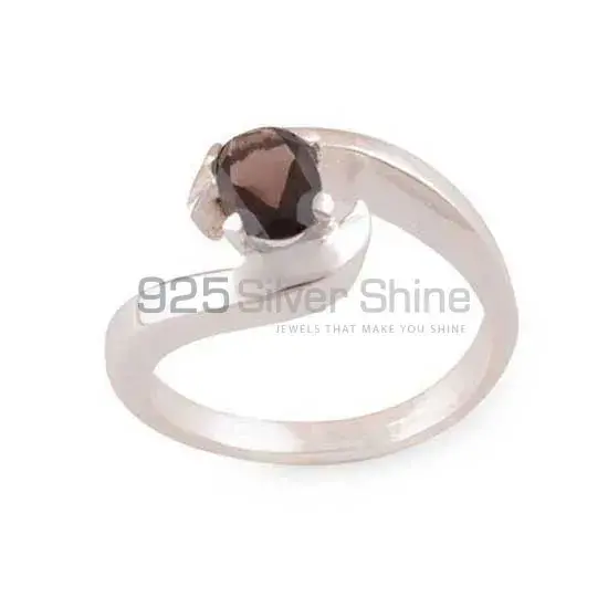 Beautiful 925 Sterling Silver Handmade Rings Exporters In Smoky Quartz Gemstone Jewelry 925SR3425_0