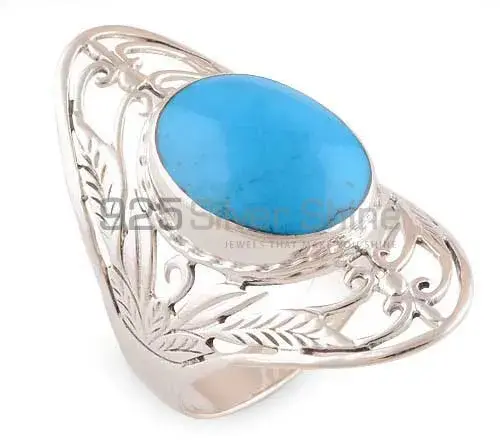 Beautiful 925 Sterling Silver Handmade Rings In Turquoise Gemstone Jewelry 925SR2778