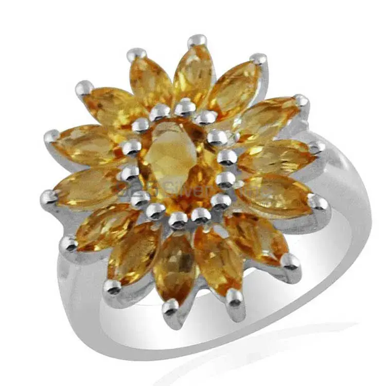 Beautiful 925 Sterling Silver Handmade Rings Manufacturer In Citrine Gemstone Jewelry 925SR1423_0